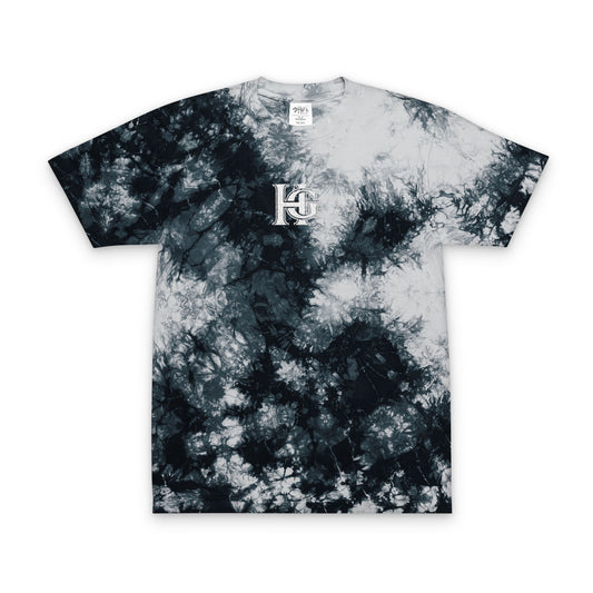 House of Garmr Men’s Oversized Tie-Dye T-Shirt with Embroidery