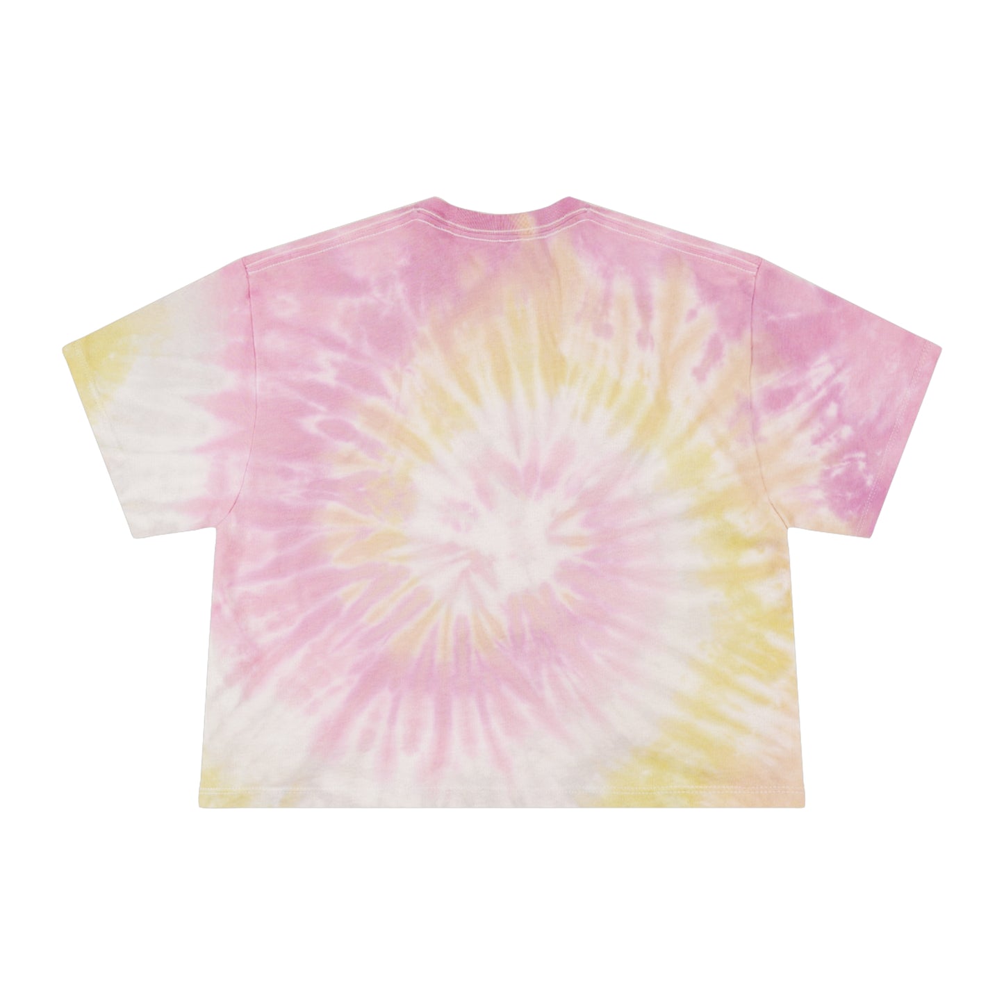 Tie-Dye Crop Tee — Pastel Spiral