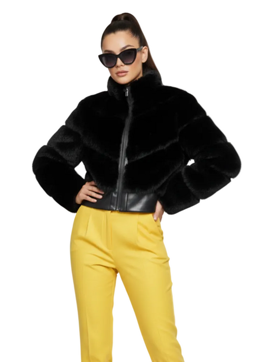 Women’s Short Faux Fur Jacket