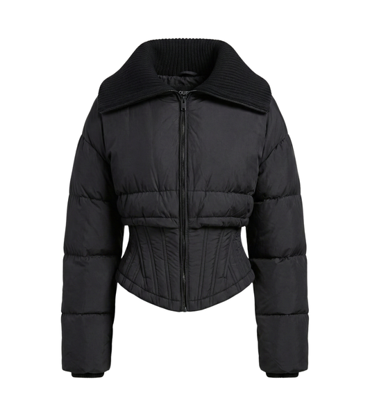 Women’s Quilted Cropped Bomber Jacket – SOHO FORM