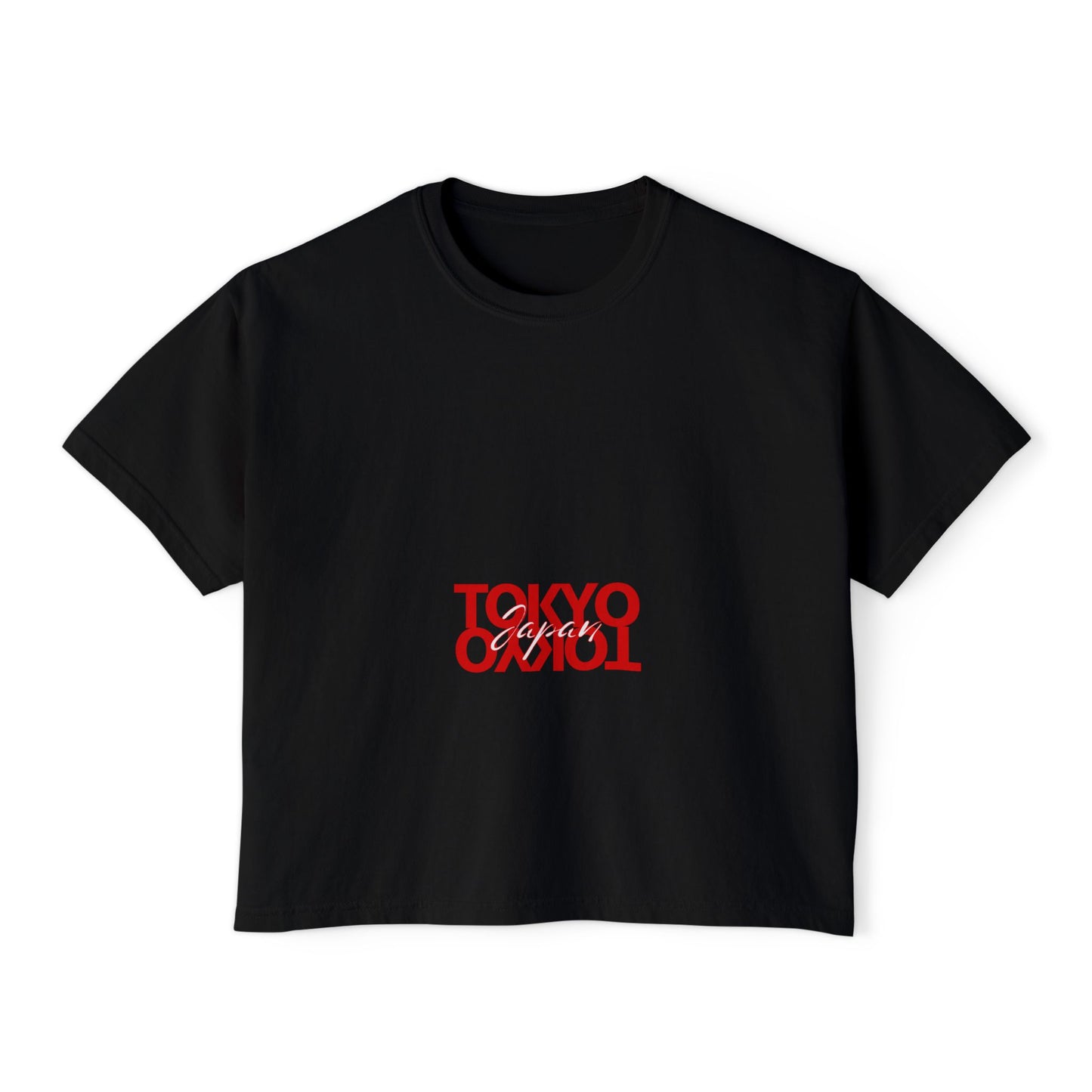 Tokyo Mirror Graphic Crop Tee
