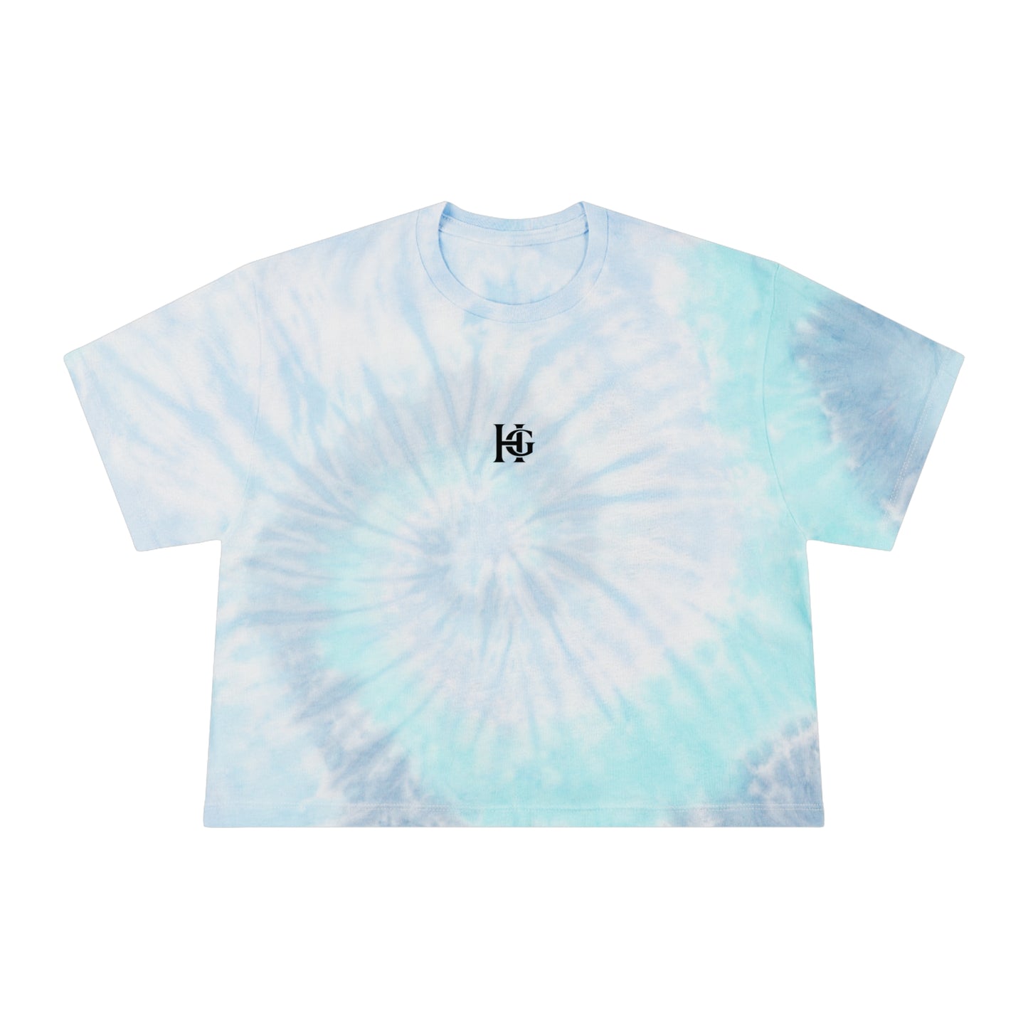 Tie-Dye Crop Tee — Pastel Spiral