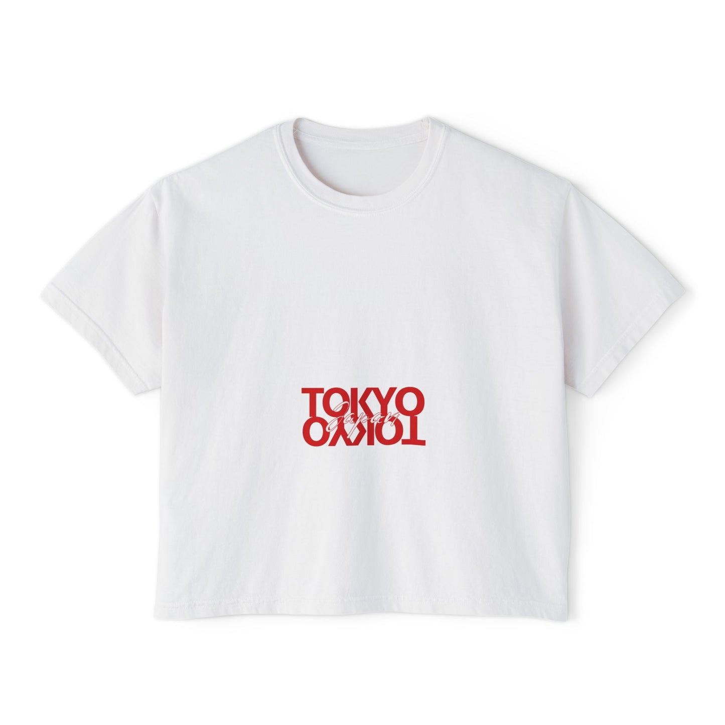 Tokyo Mirror Graphic Crop Tee