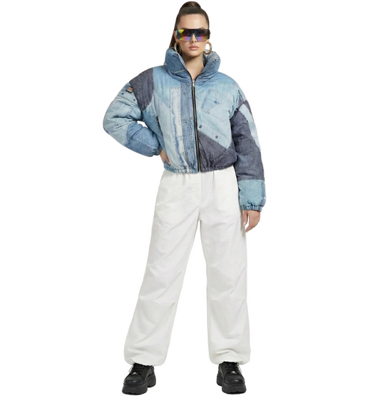 Women’s Denim Puffer Jacket