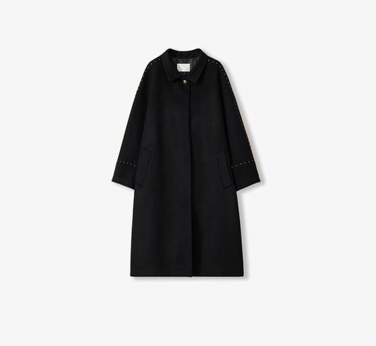 Women’s Long Wool Coat – NOIR SILHOUETTE